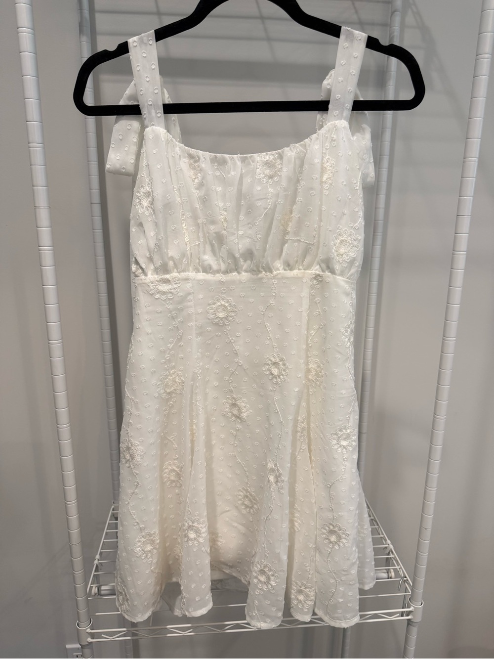 Lulu's White Embroidered Mini Sundress
